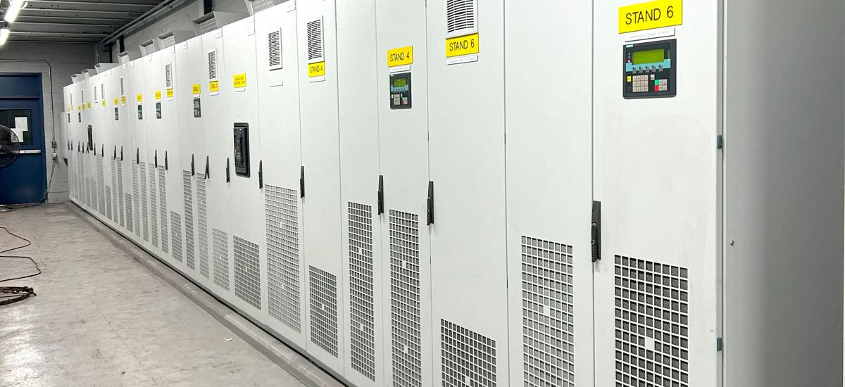 Primetals Technologies upgraded 16 DC drives for Sterling Steel’s rolling mill stands.