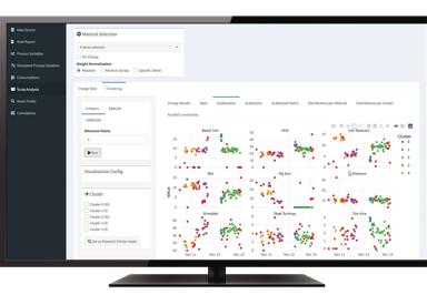 Screenshot of software Metals Business Intelligence