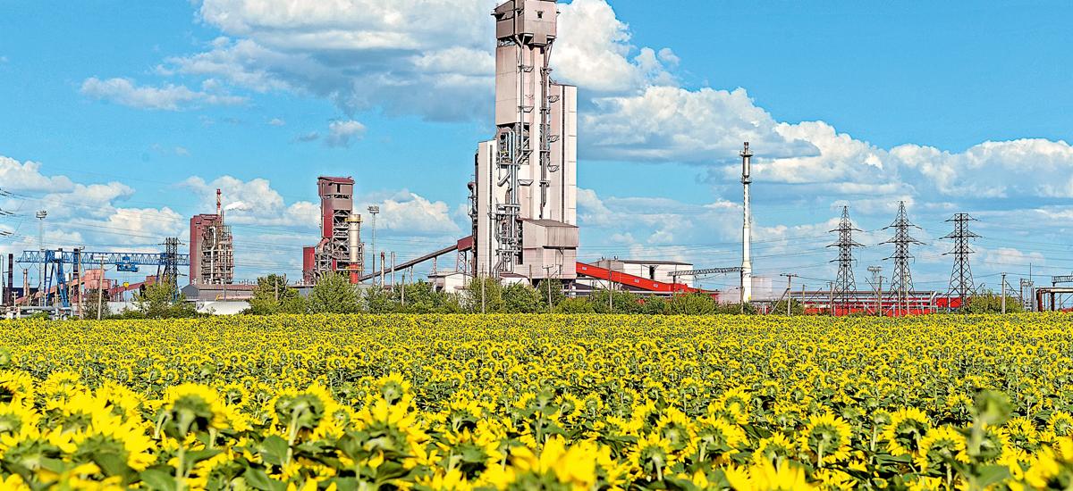 Midrex plant LGOK III at Lebedinsky GOK. A comparable plant will be built in Zheleznogorsk