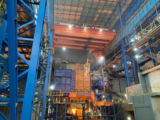 electric arc furnace EAF Quantum at Hubei Shunle in China