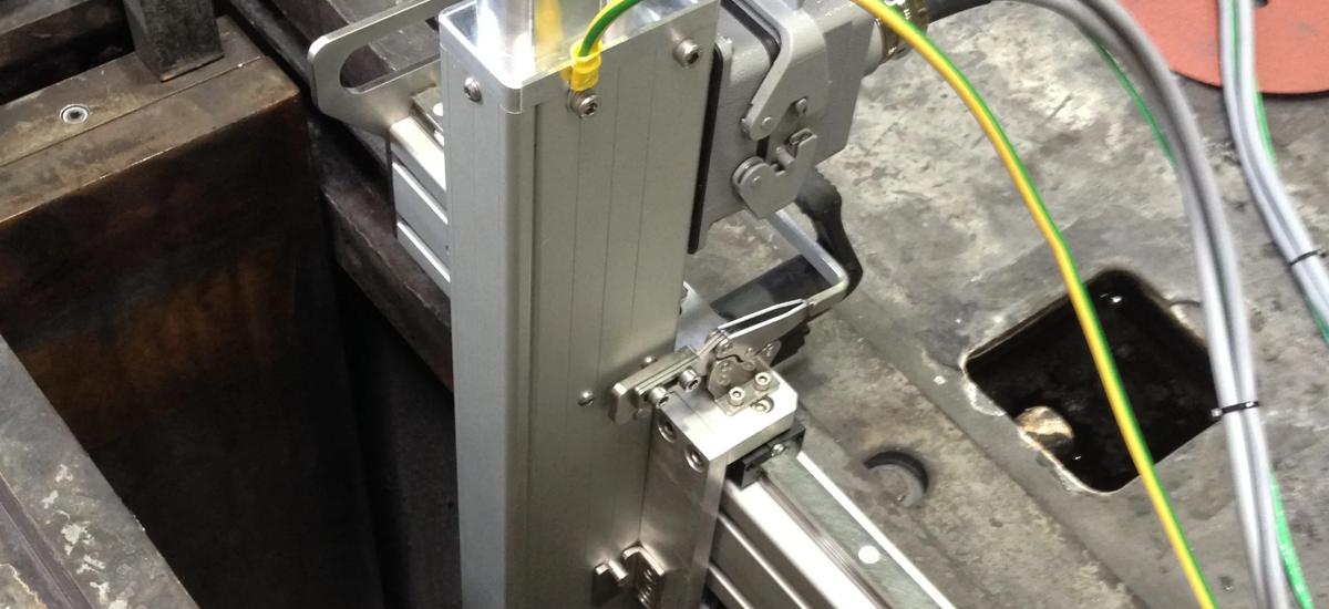 Automatic thermocouple checker at continous casting mold