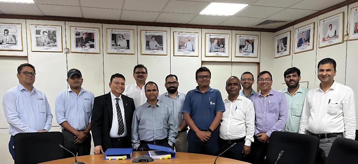 Contract signing with representatives from SAIL and Primetals Tecnologies at SAIL’s Research and Development Centre for Iron and Steel (RDCIS), Ranchi, Jharkand, India. 