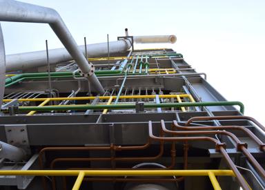 Supply-pipings of the HYFOR® test plant in Leoben, Austria