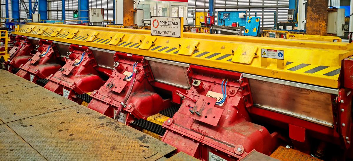 Newly installed Morgan Vee No-Twist Mill from Primetals Technologies at Celsa France’s wire rod mill