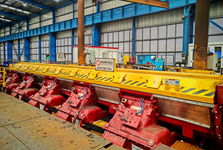 Newly installed Morgan Vee No-Twist Mill from Primetals Technologies at Celsa France’s wire rod mill