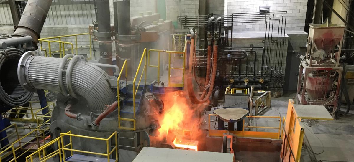 The new electric arc furnace supplied by Primetals Technologies was started-up at US-American steel producer ATI at its production site in Latrobe, Pennsylvania