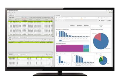 Screenshot of MES software