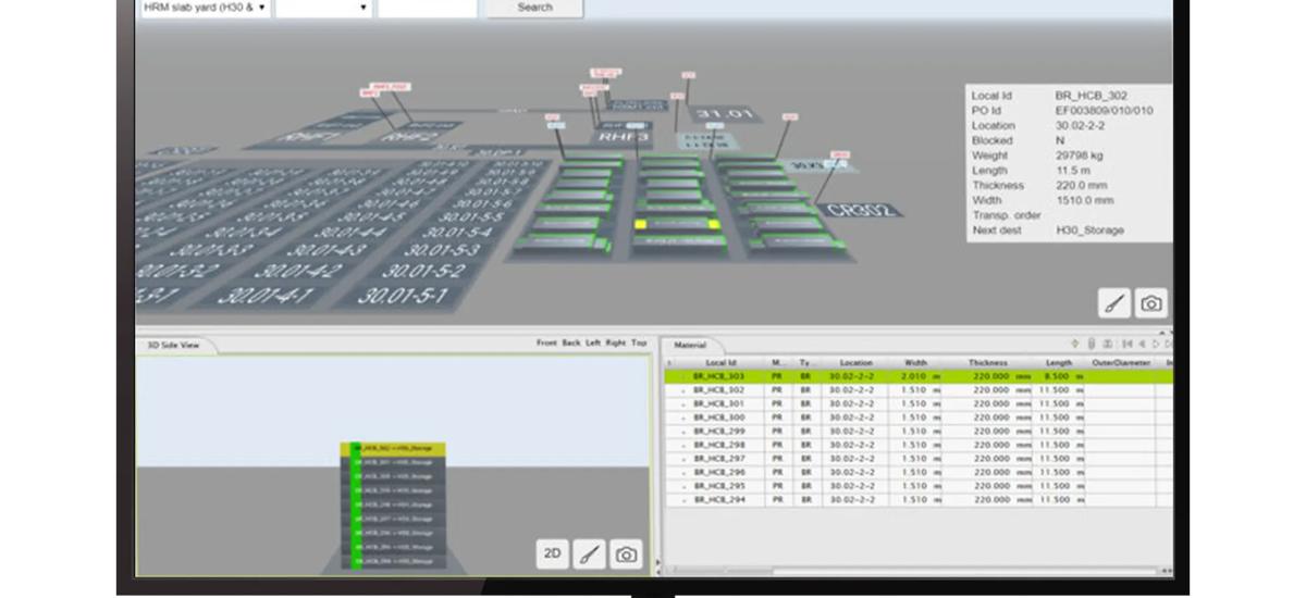 Monitor with Logistics software