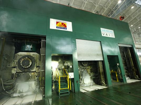 Aluminum 3 stand hot finishing mill
