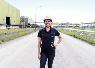 Portrait of Giselle Confort de Vasconcelos from Primetals Technologies Brazil