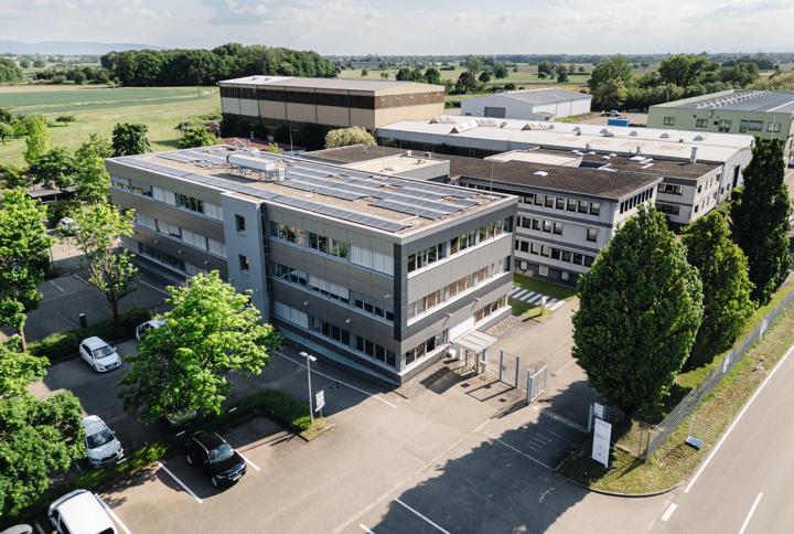Aerial view of the Primetals Technologies Germany location in Legelshurst
