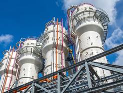 Bioreactors at the Steelanol plant in Ghent demonstrate how captured carbon can be converted into ethanol.