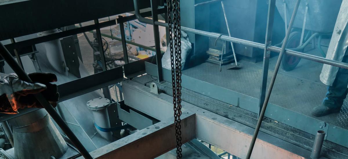 The slag runner that feeds the pilot plant at voestalpine Stahl in Linz, Austria.