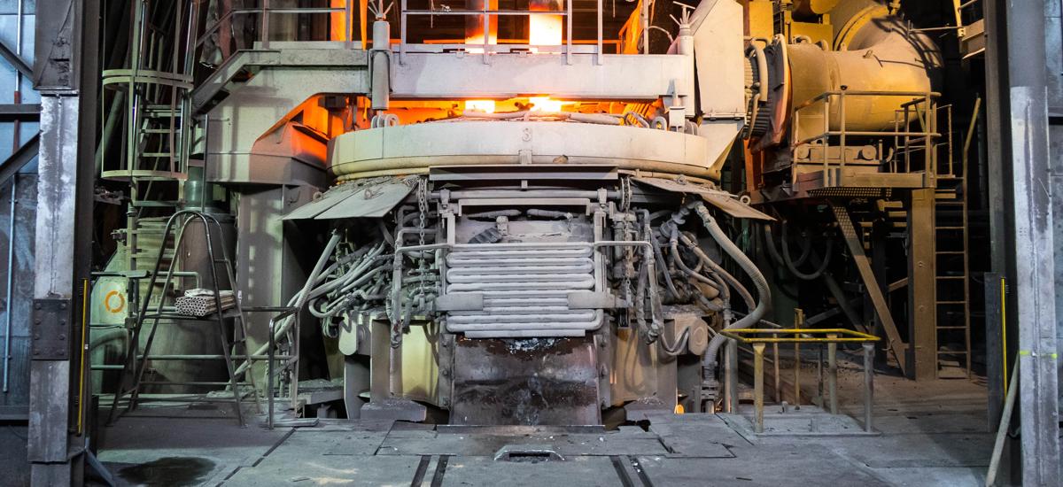 Electric arc furnace modernized by Primetals Technologies at BGH Edelstahlwerke GmbH in Freital, Germany