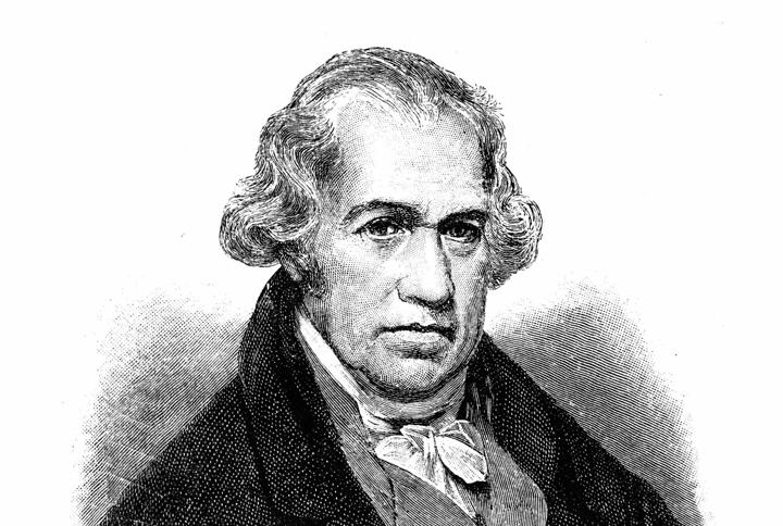 James Watt - black and white portrait