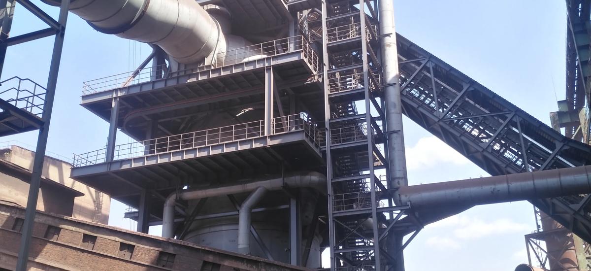 Sinter shaft cooler installed at Anshan, China