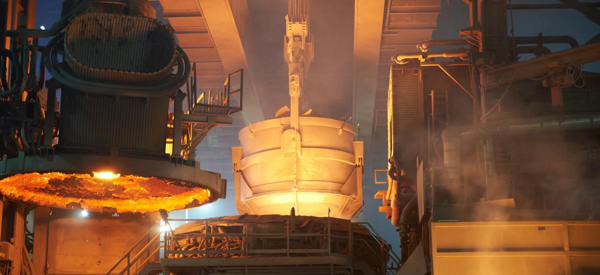 Meltshop of EVRAZ Regina in Regina, Saskatchewan, Canada. Primetals Technologies will upgrade secondary metallurgy, Caster, together with Plate and Steckel Mill. (Photo courtesy of EVRAZ Regina).