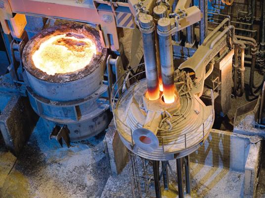 Ladle furnace at JSW Salem, India