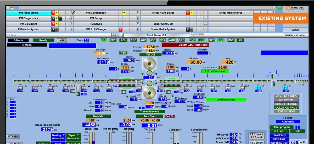 Existing HMI Solution for Aluminium and Steel Mills