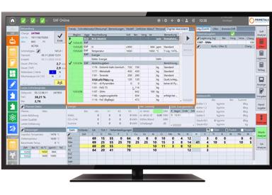 Screenshot of Steelmaking Process Assistant software