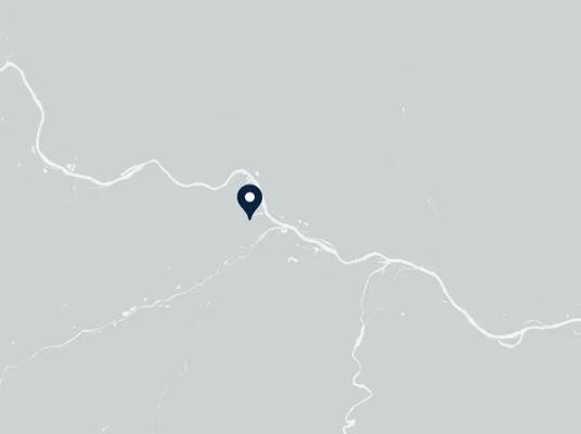 Screenshot of the map with the pin showing the location of Linz