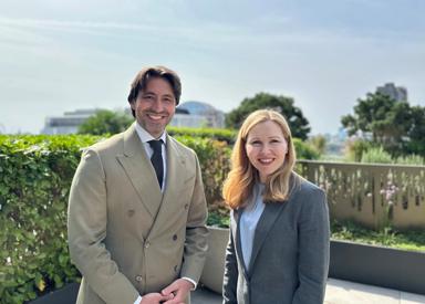 Primetals Technologies and Deutsche Bank have agreed on an environmental, social, and governance (ESG) initiative. Jeremy Hamon, Head of Group Finance at Primetals Technologies and Inge-Lise Mackaay, Managing Director and Head of ESG Solutions for Fixed Income & Currencies at Deutsche Bank. 