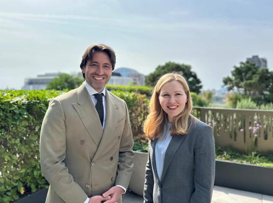 Primetals Technologies and Deutsche Bank have agreed on an environmental, social, and governance (ESG) initiative. Jeremy Hamon, Head of Group Finance at Primetals Technologies and Inge-Lise Mackaay, Managing Director and Head of ESG Solutions for Fixed Income & Currencies at Deutsche Bank. 