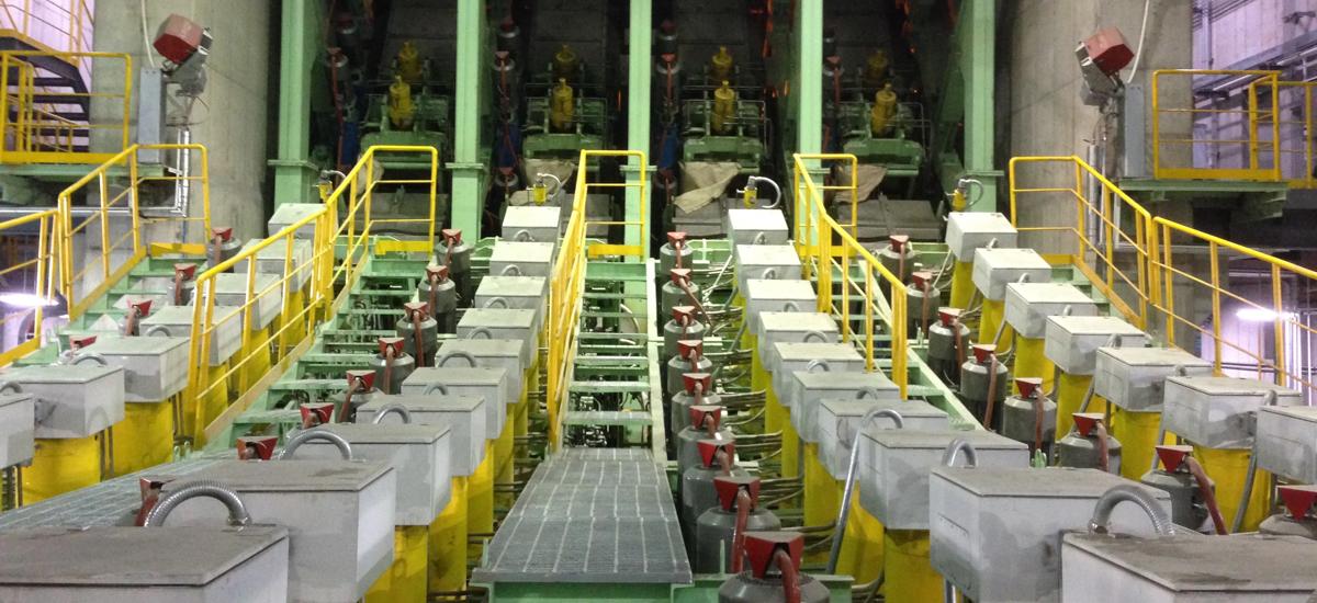 Continuous bloom caster from Primetals Technologies at Hyundai Steel in Dangjin, Korea