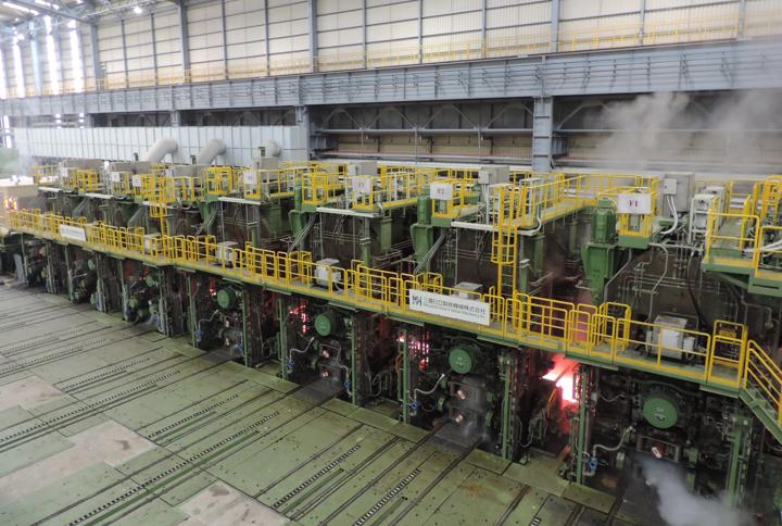 Finishing mill in the hot rolling mill from Primetals Technologies supplied to Formosa Ha Tinh Steel Co. in Vietnam