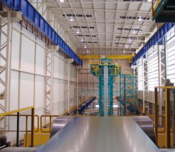 voestalpine Stahl Linz, Austria, Continuous galvanizing line, exit of loop tower