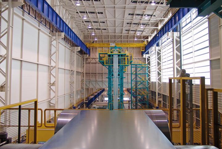 One of the two hot-dip galvanizing lines that Primetals Technologies is modernizing on behalf of voestalpine.