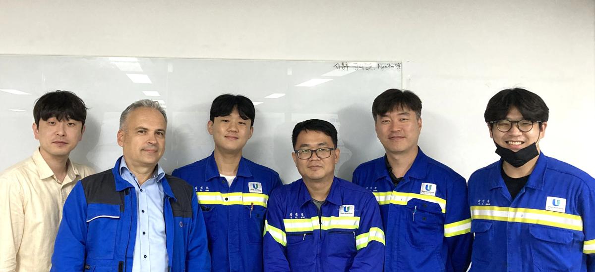 Representatives from Ulsan Aluminum and Primetals Technologies at the kick-off meeting in July 2024.