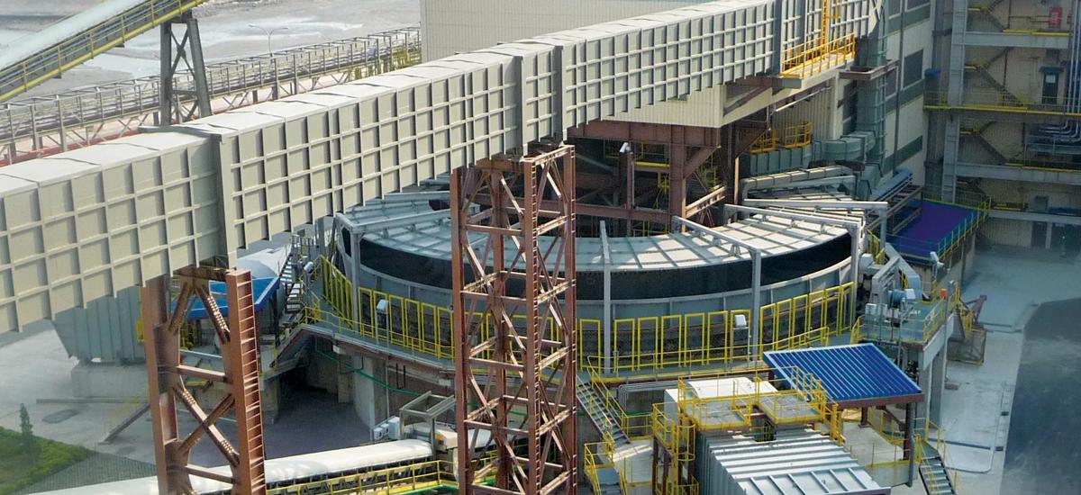 Sinter shaft cooler waste heat recovery