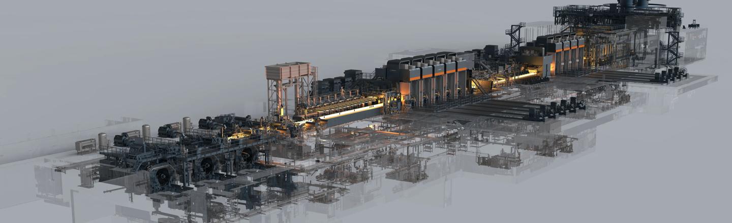 Graphic rendering of the Arvedi ESP at Zhongshou