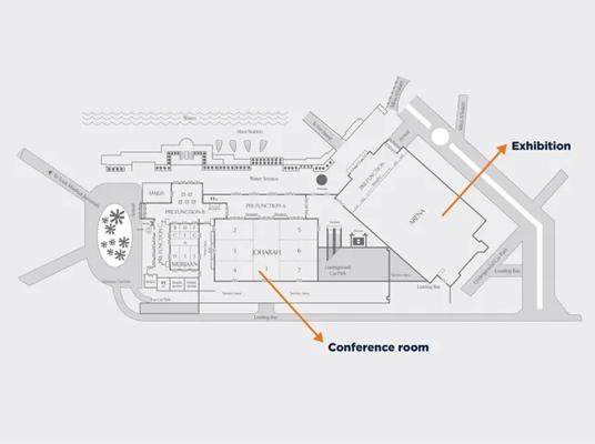 Floorplan of the convention center