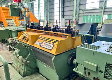 Side view of eDrive Mini-Finishing Mill in a combination bar and wire rod mill