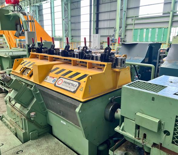 Side view of eDrive Mini-Finishing Mill in a combination bar and wire rod mill