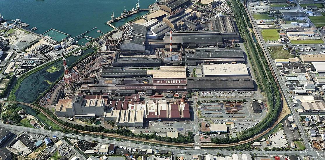 Panoramic view of Tokyo Steel's Okayama Works - Primetals Technologies will upgrade the hot-dip galvanizing line at the Okayama site. Copyright: Tokyo Steel 