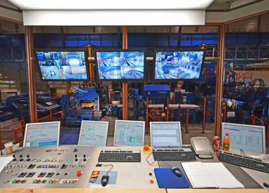 cold rolling mill control room