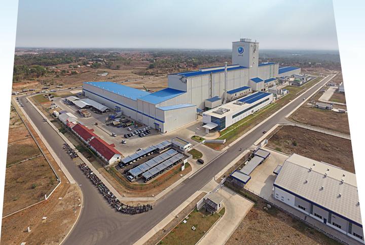 View of the  continuous galvanizing line facility of JFE Steel Galvanizing Indonesia