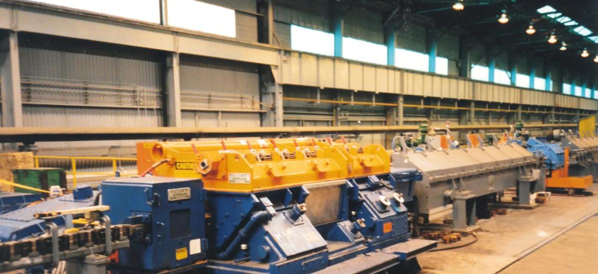 A Morgan Reducing/Sizing Mill from Primetals Technologies in a wire rod mill