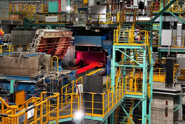 Ultra-compact Castrip casting and rolling plant from partners Primetals Technologies and Castrip at Shagang Group’s plant in Zhangjiagang, Jiangsu Province, China.