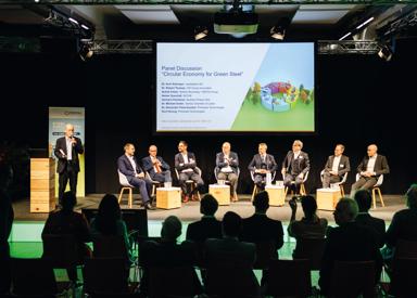 Image of the Panel Discussion "Circular Economy for Green Steel" from the Steel Circularity Conference 2024