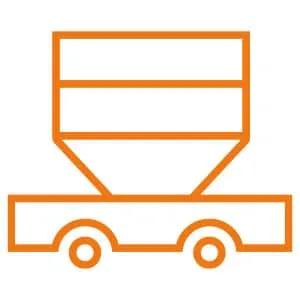 Scrap mover. Autonomous scrap transport (battery driven)