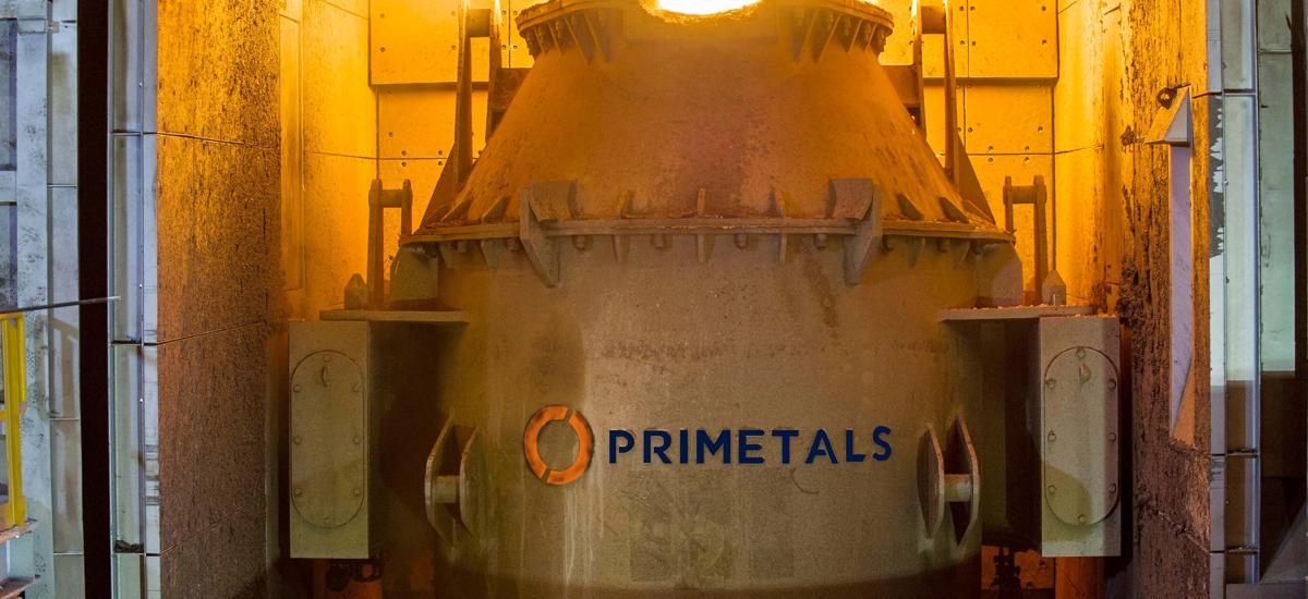 New argon oxygen decarburization (AOD) converter supplied by Primetals Technologies at the German steel producer BGH Edelstahlwerke GmbH in Freital, Saxony, Germany.