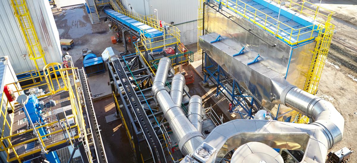 Fines recycling plant at Corpus Christi in Texas, United States