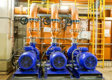 Low voltage motors for hydraulic station