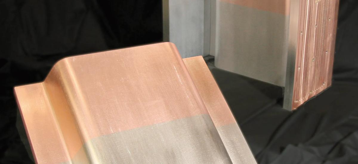 Photo of reconditioned beam-blank mold coppers